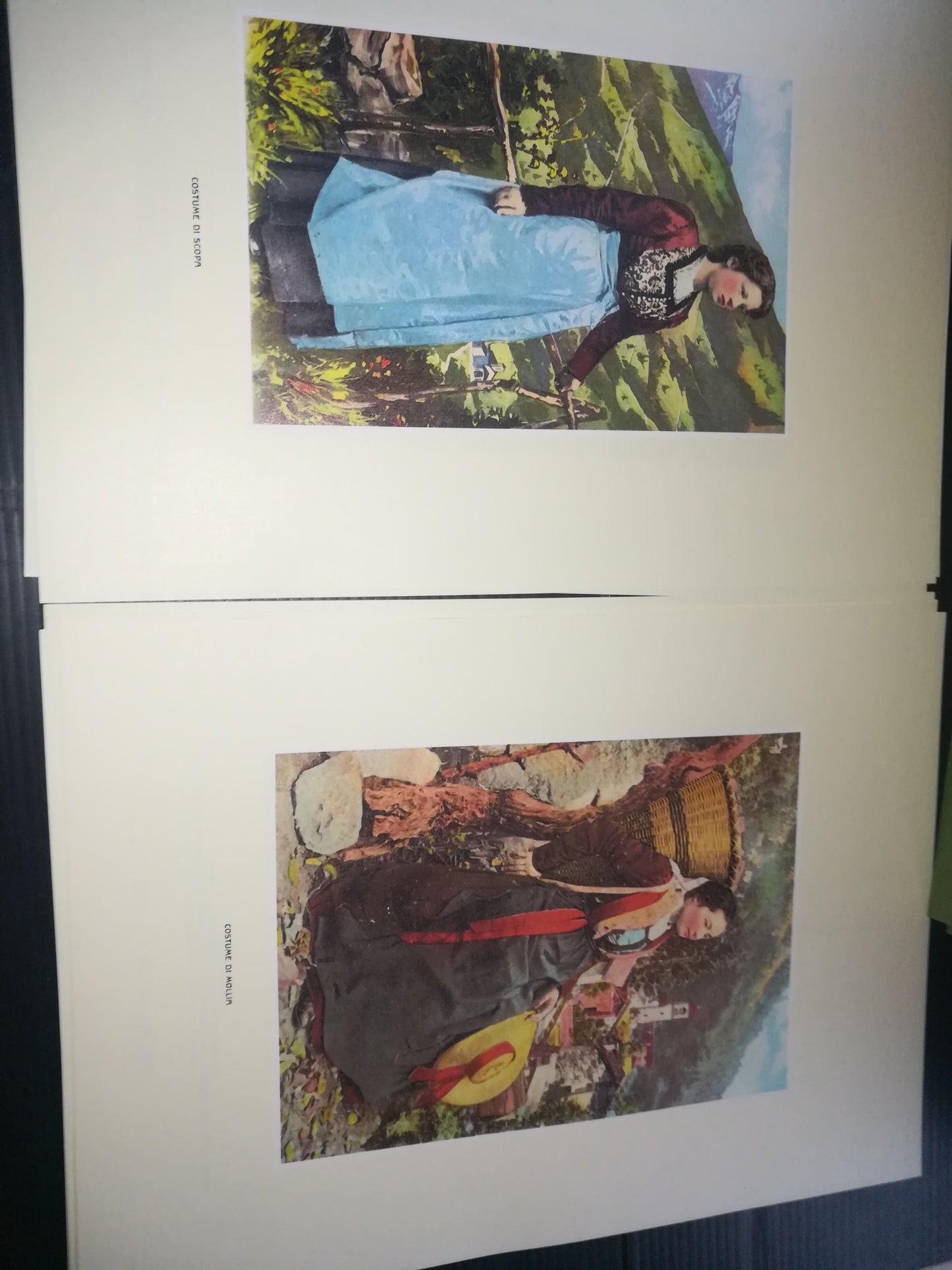 "Costumi Valsesiani" 8 numbered lithographs