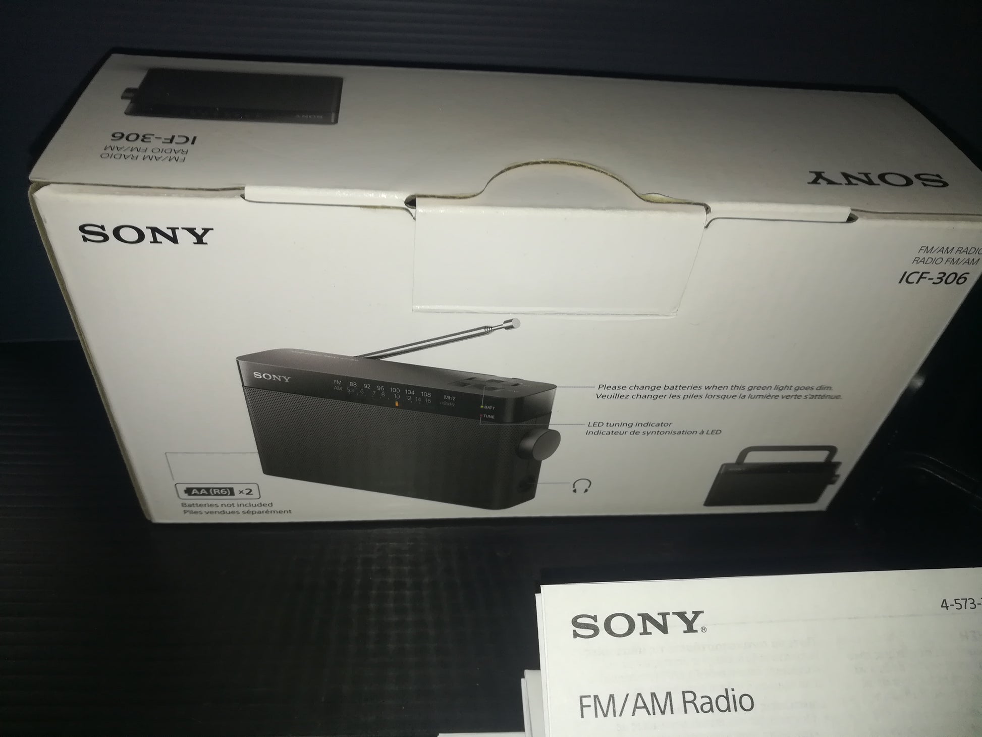 Radio Portatil Sony Icf-306 Am Fm