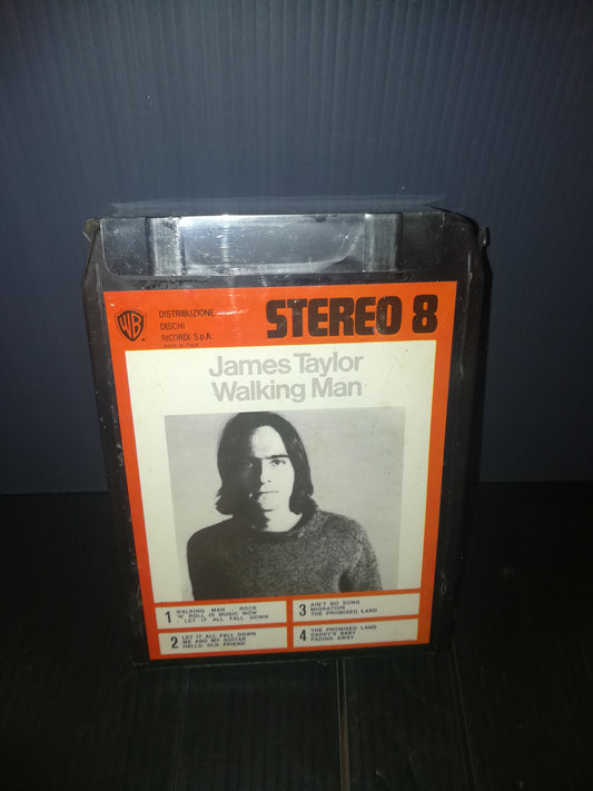 "Walking Man" James Taylor stereo cassette 8 WB/Dischi Ricordi