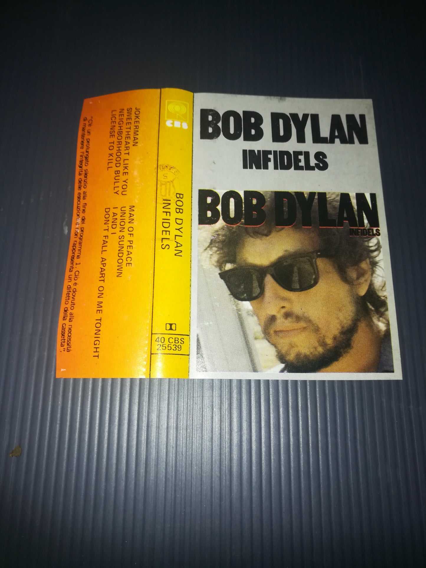 Infidels" Bob Dylan Musicassetta CBS