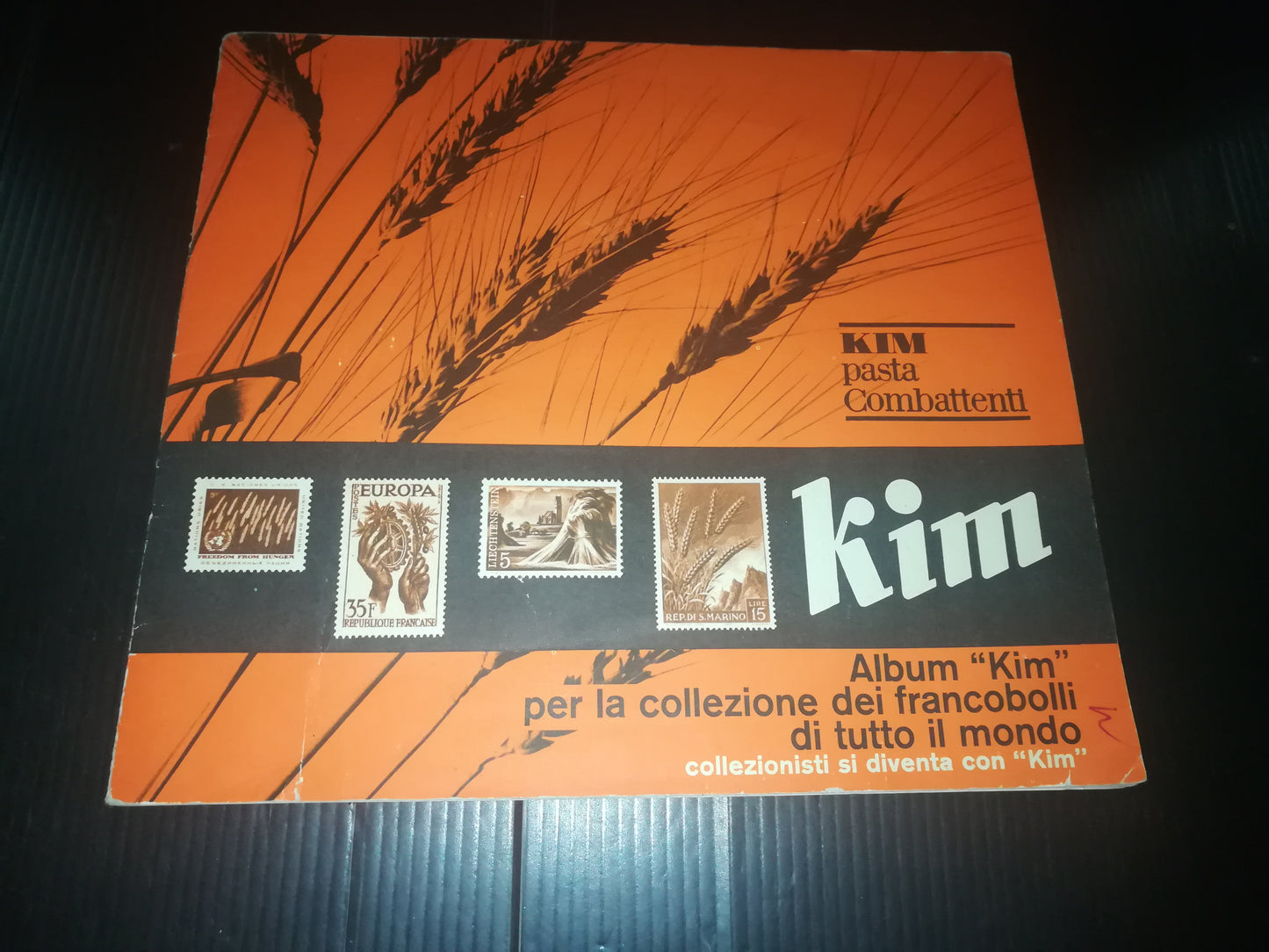 Kim Pasta Combattenti album for Bolaffi stamp collection