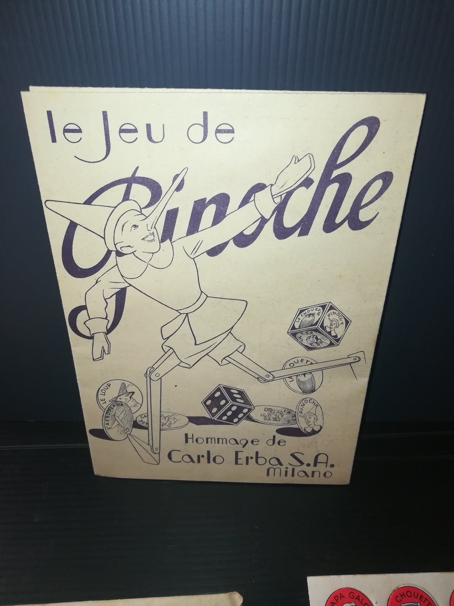 Antique "Le Jeu De Pinoche"

 Tribute from Carlo Erba SAMilano