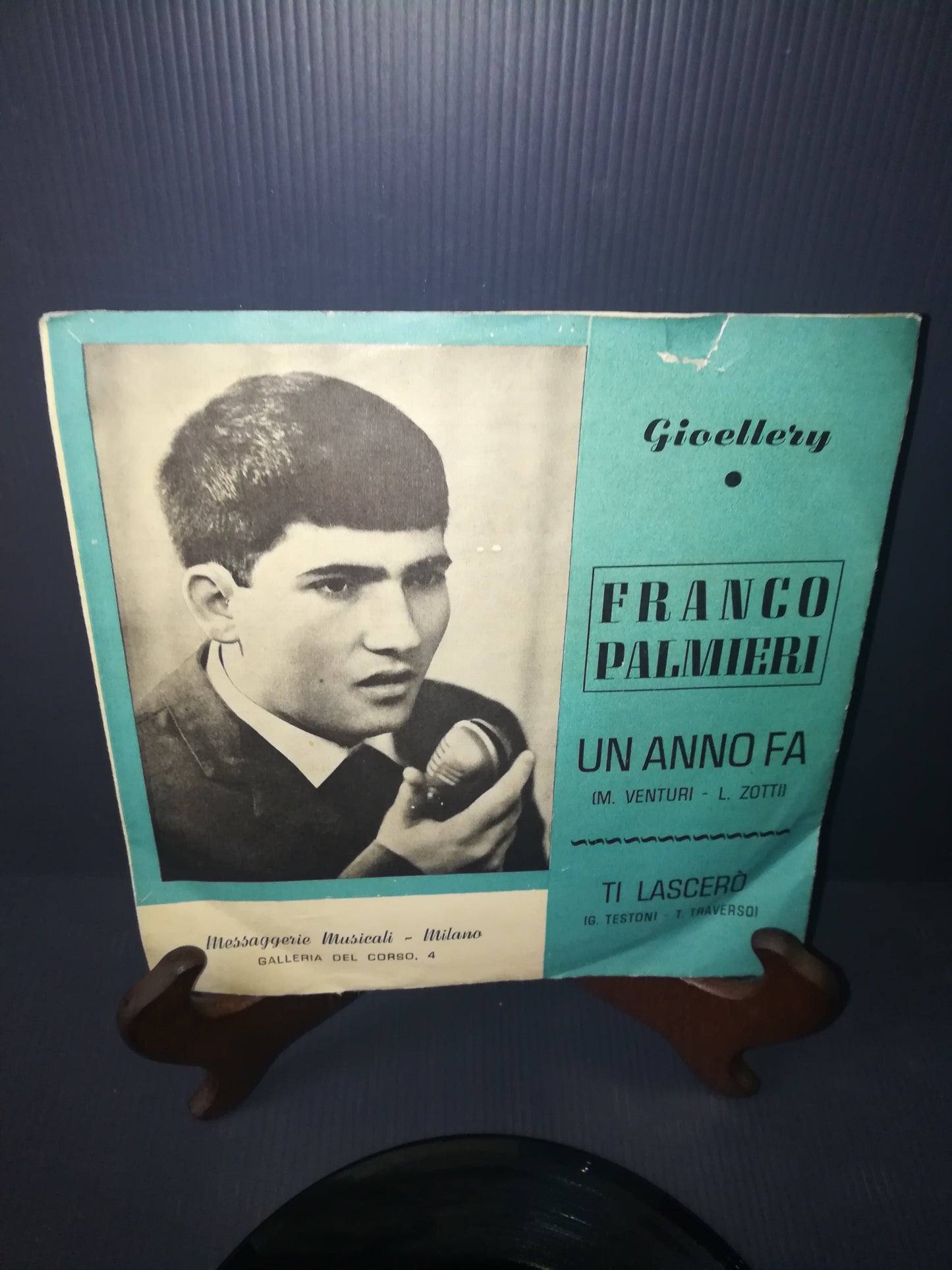 Un Anno Fa/Ti Lascerò" Franco Palmieri 45 Giri

Edito da Gioellery 