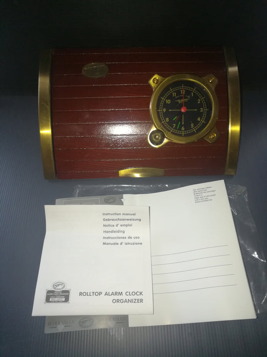 Rolltop Alarm Clock Organizer Spirit Of St. Louis