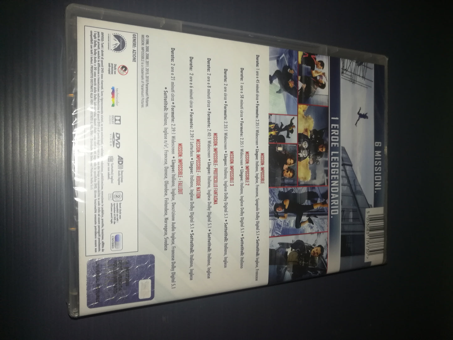 Mission Impossible Tom Cruise 6 Film Collection

 Published by Paramount code 831 767 3