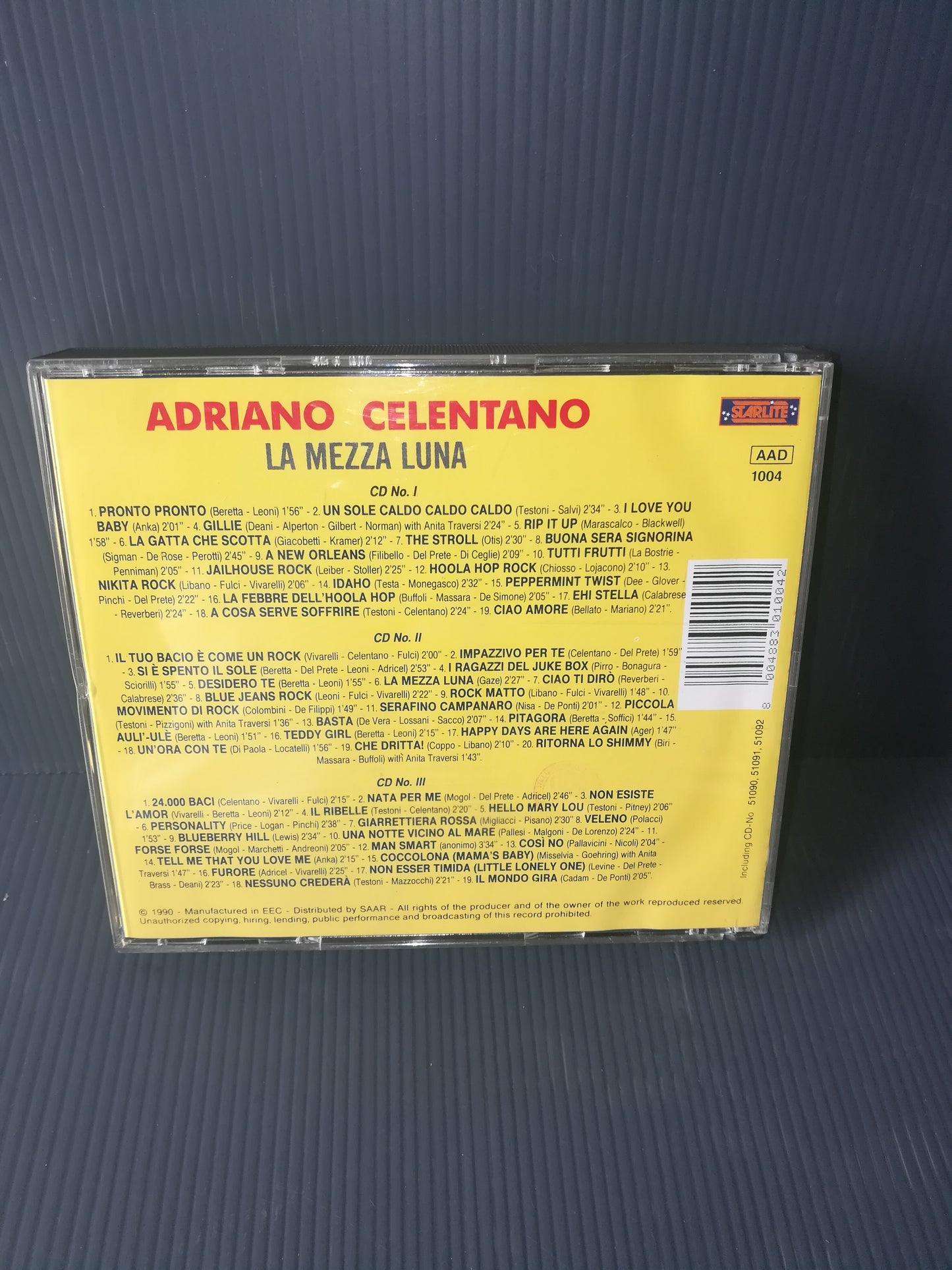 "La Mezza Luna" A.Celentano 3 CD box set