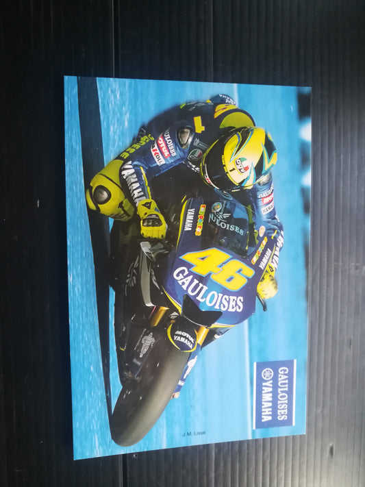 Cartolina Valentino Rossi Yamaha Gauloises