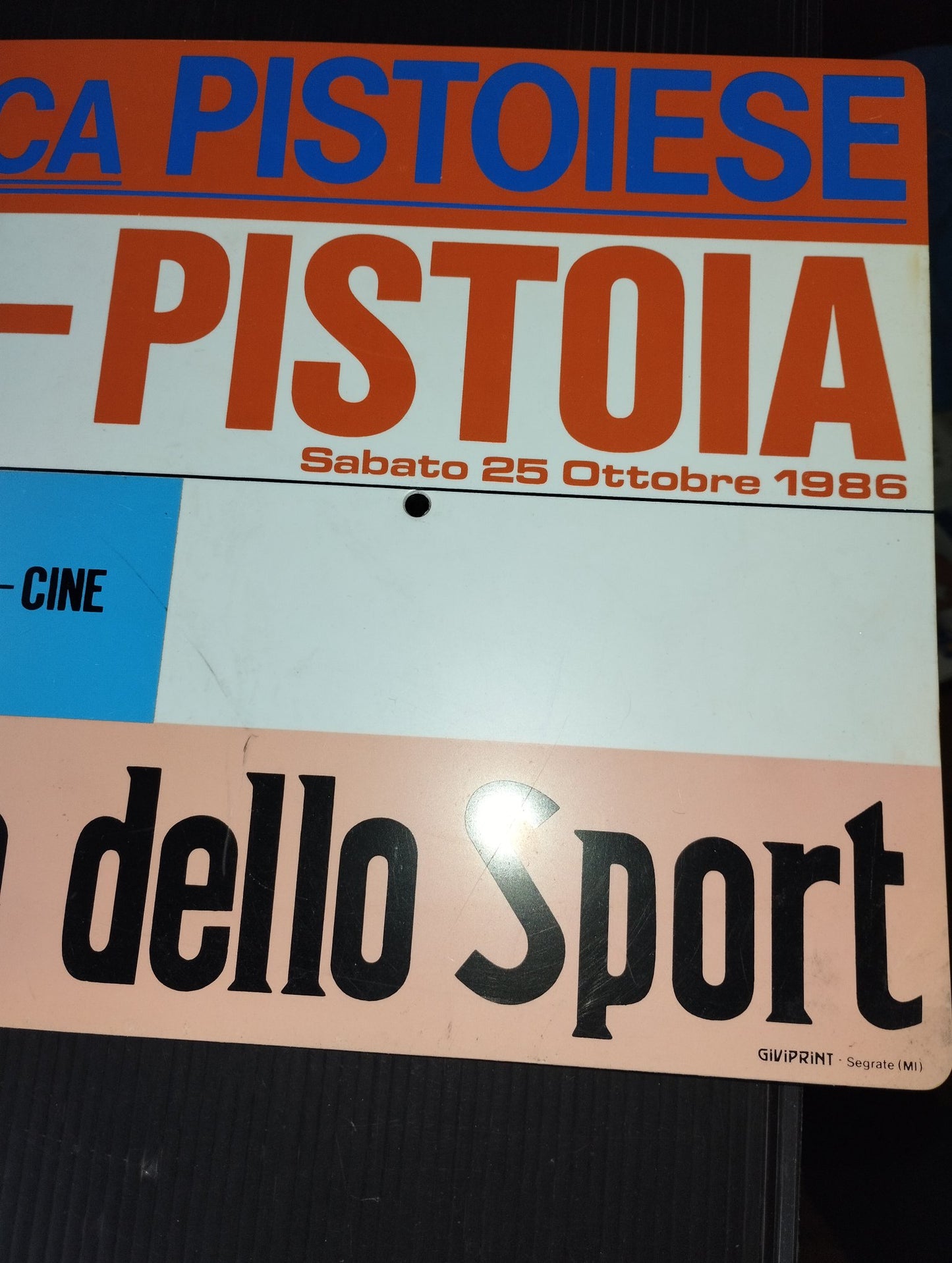 3rd place Florence - Pistoia Individual time trial

 Saturday 25 October 1986