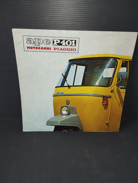 Depliant Motocarro APE P401 Piaggio Anni 70