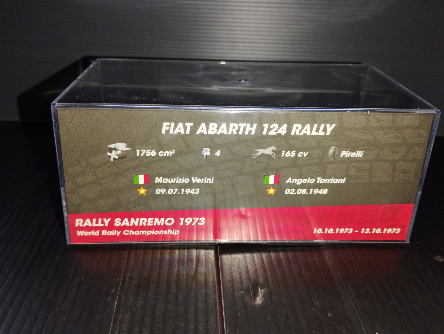Modellino Fiat Abarth 124 Rally

Rally Sanremo 1973 1:43