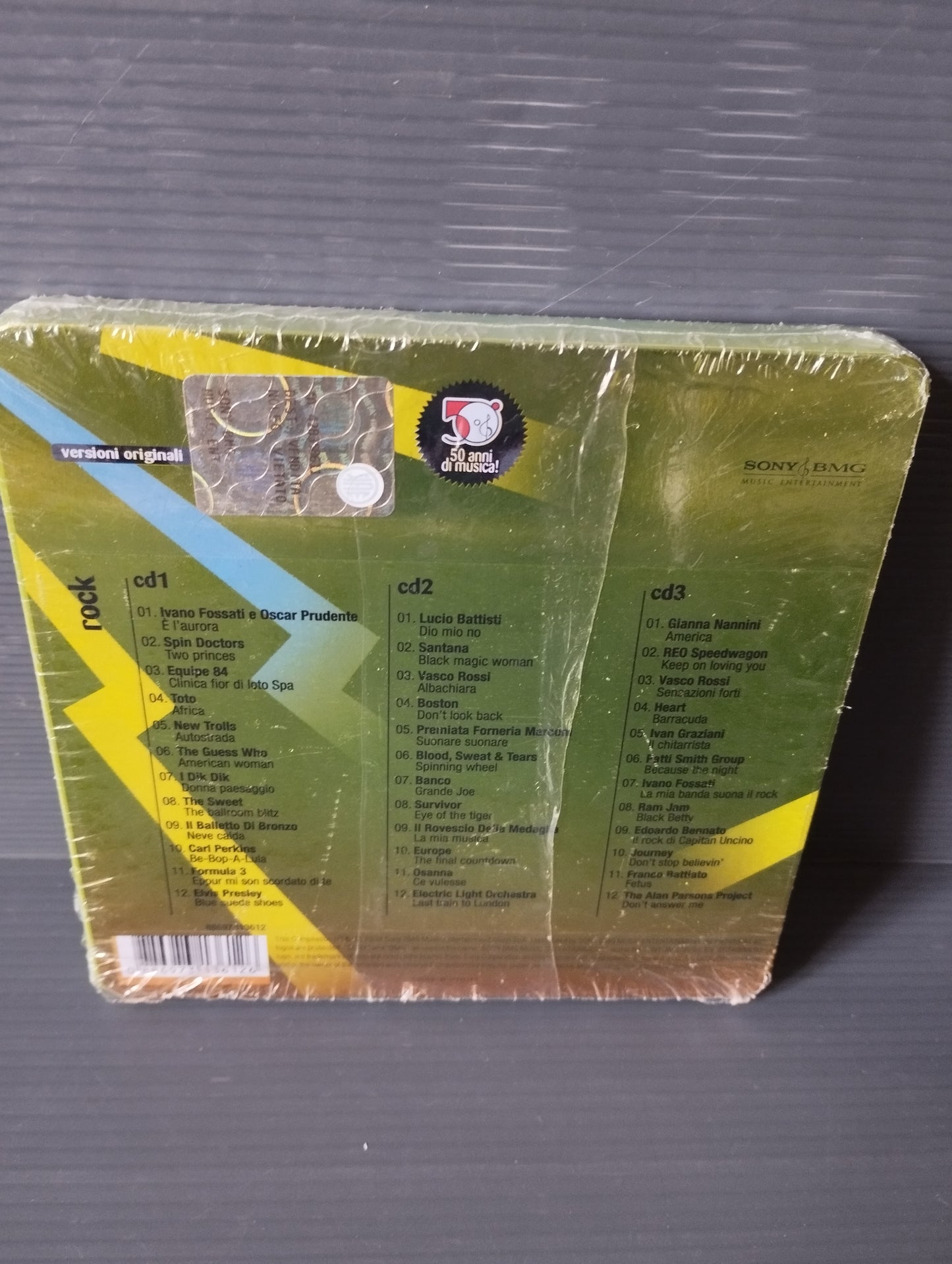 50 Years of Rock Music" 3 CD box set