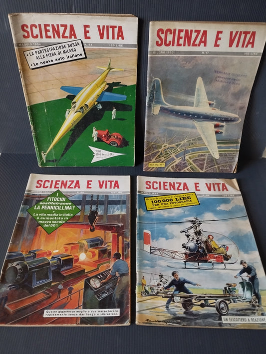 Lot 4 "Science and Life" magazines

 1950s