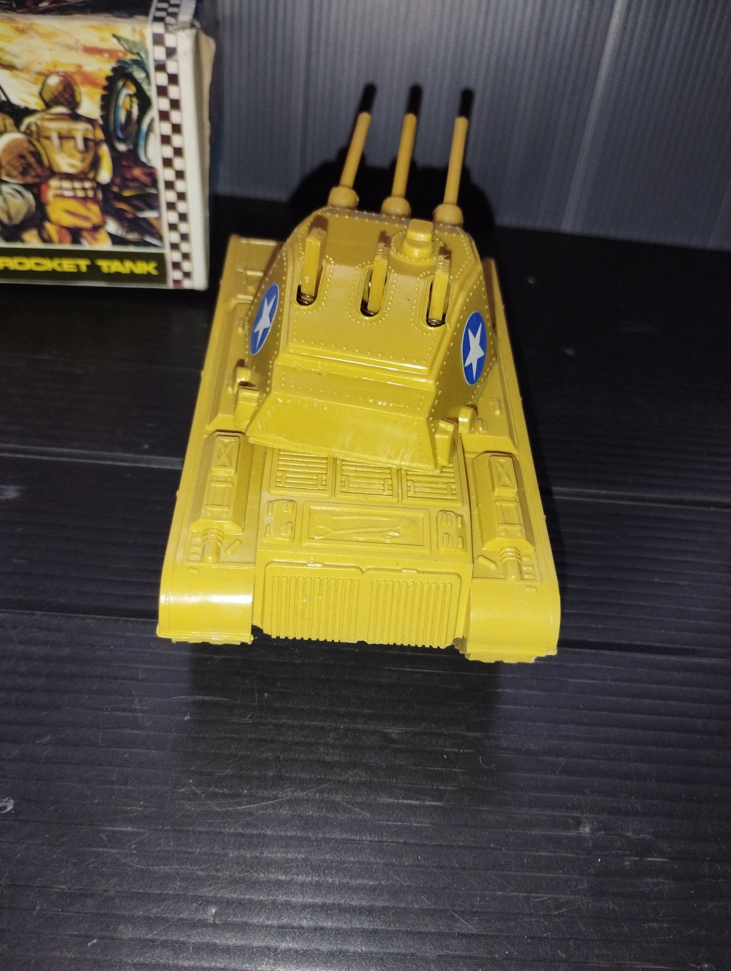 Desert Patrol Rocket Tank model

 Made of plastic

 70's