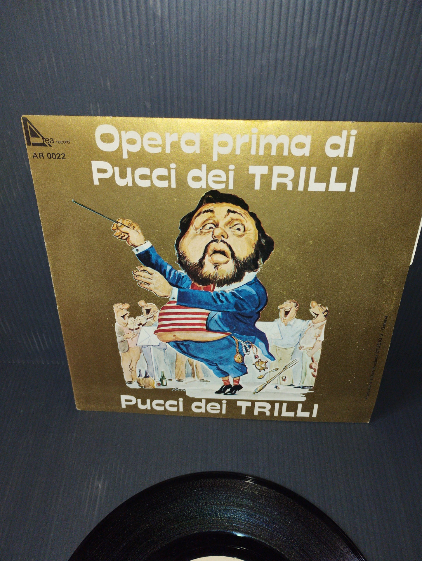 First Opera By Pucci Dei Trilli" 45 rpm Published by Area Record Cod.AR0022