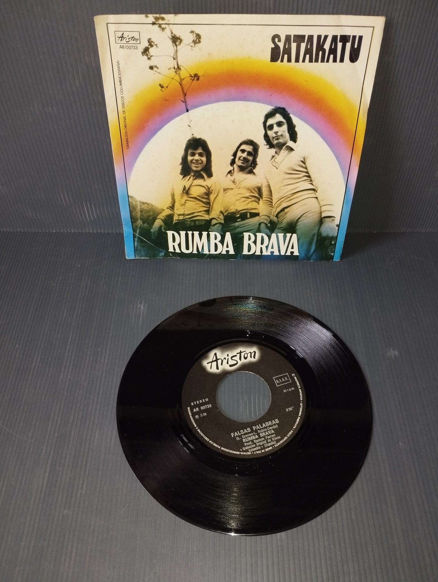 Satakatu/Falsas Palabras" Rumba Brava 45 Giri Edito da Ariston Cod.AR/00733