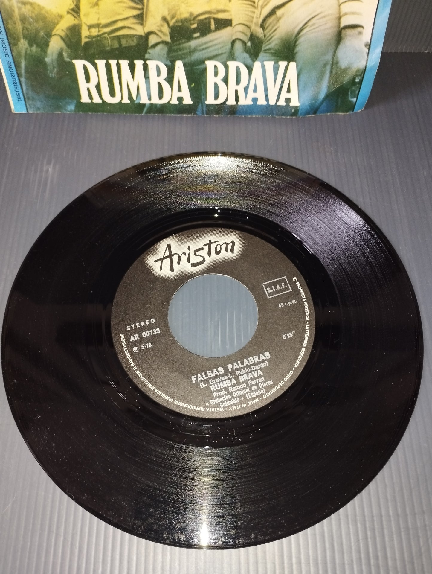 Satakatu/Falsas Palabras" Rumba Brava 45 Giri Edito da Ariston Cod.AR/00733