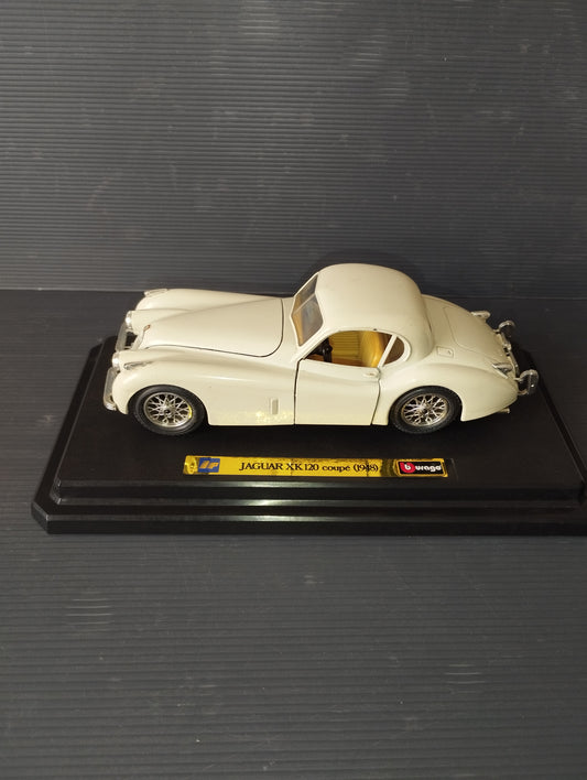 Jaguar XK 120 Coupé model (1948) Produced by Burago

 Scale 1:24