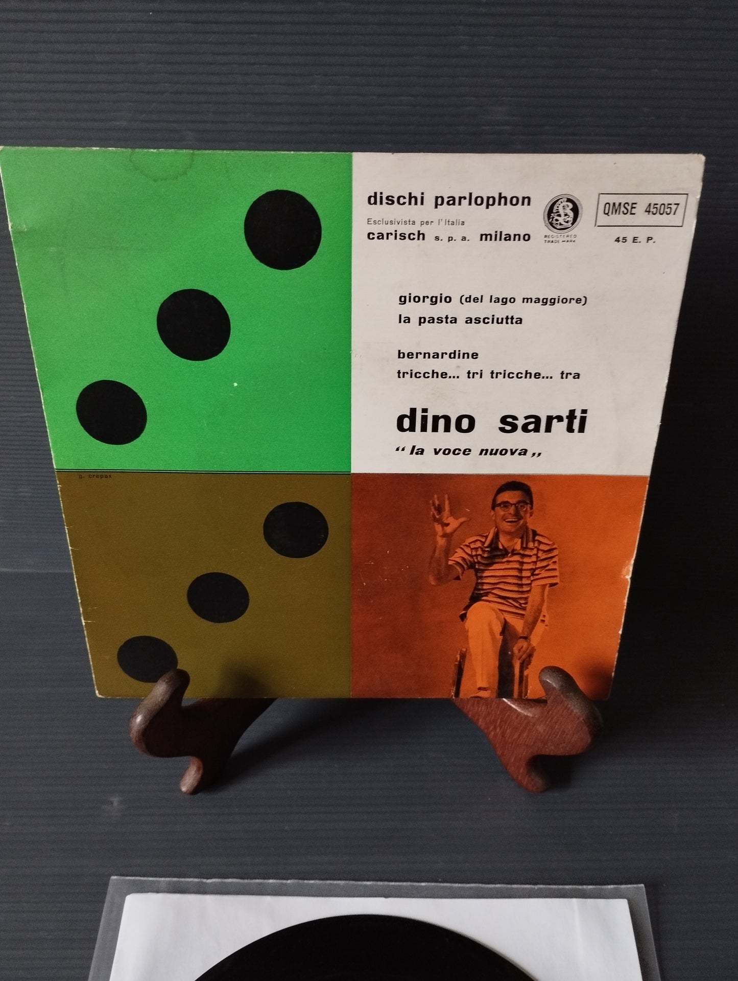 La Voce Nuova" Dino Sarti EP

Edito nel 1958 da Parlophon Cod.QMSE 45057