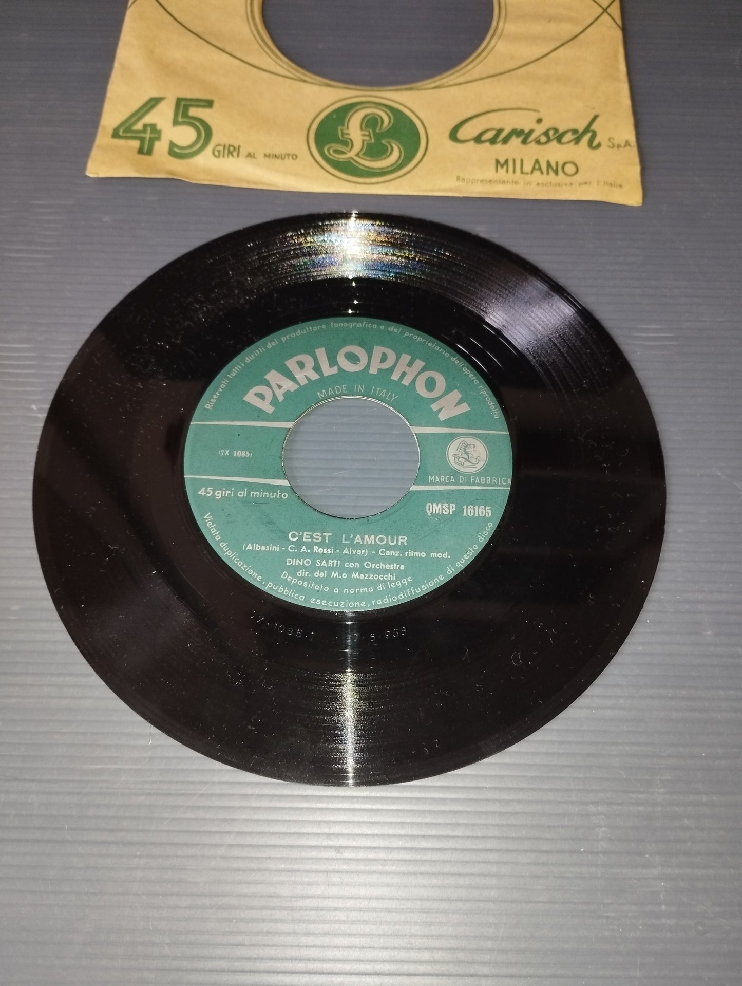 Born for Jazz/C'est l'Amour" Dino Sarti 45 rpm

 Published in 1958 by Parlophon Cod.QMSE 16165