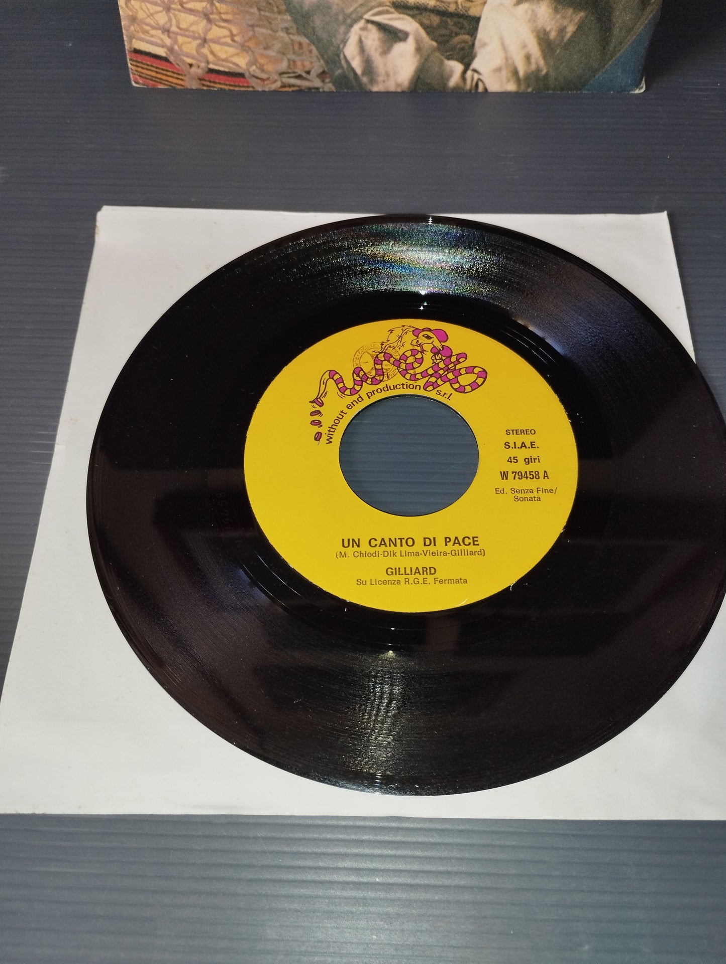 A Song of Peace/A Love .."Gilliard 45 rpm

 Published by WEP code W 79458