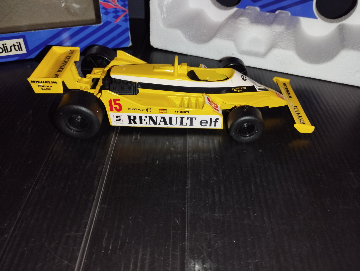 Renault RE30 Alain Prost model

 Produced by Tonka Polistil Cod.SN 54

 Scale 1:23