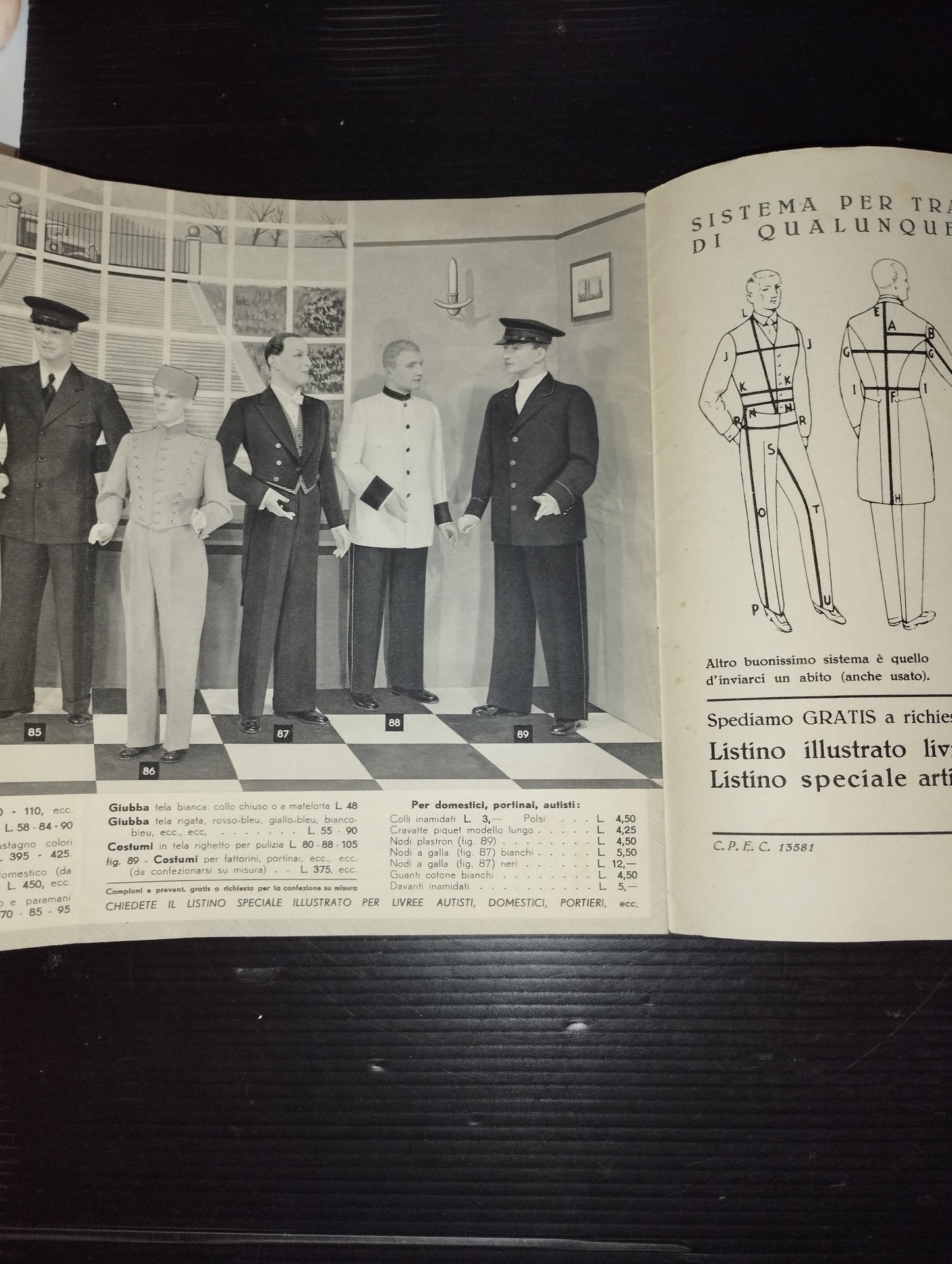 Ancient Catalog of Tailoring and Clothing A.Marchesi Turin

 Published in 1938/39