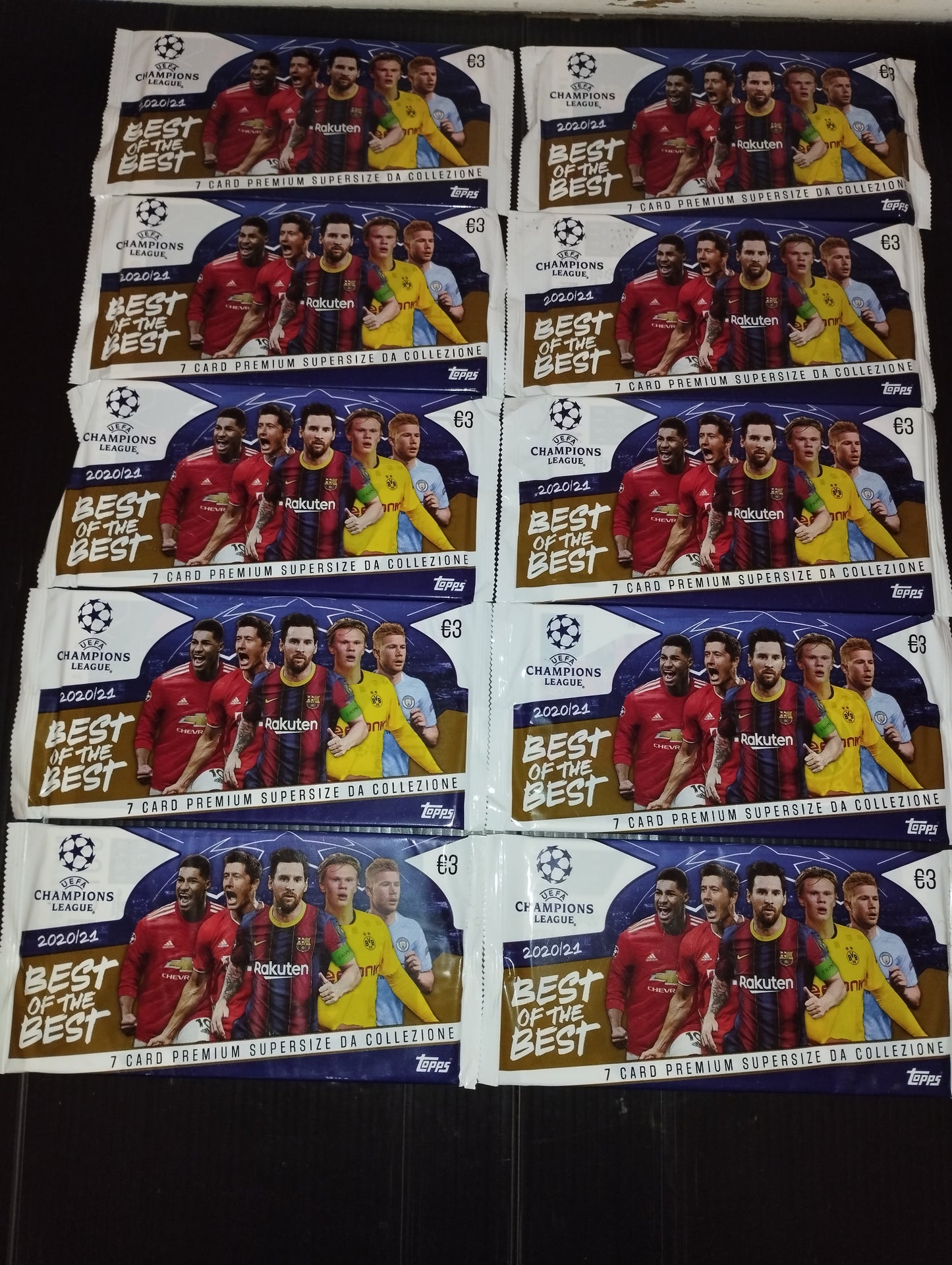 Lotto 10 Bustine Champions League 2020/21 Best of the Best Topps

Made in Italy