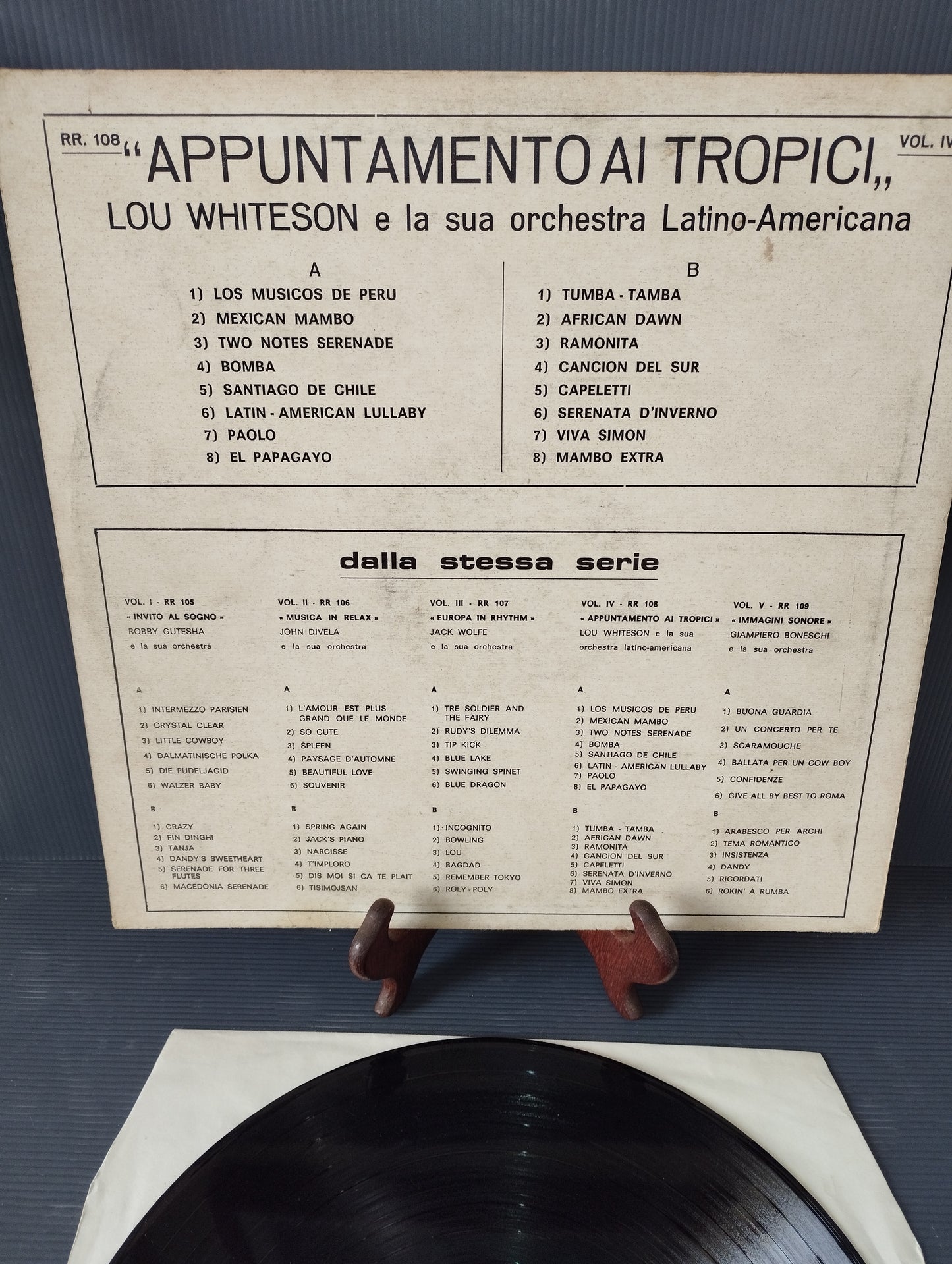 Appuntamento Ai Tropici Vol.IV" Lou Whiteson Lp 33 giri

Edito nel 1966 da  Radio Records