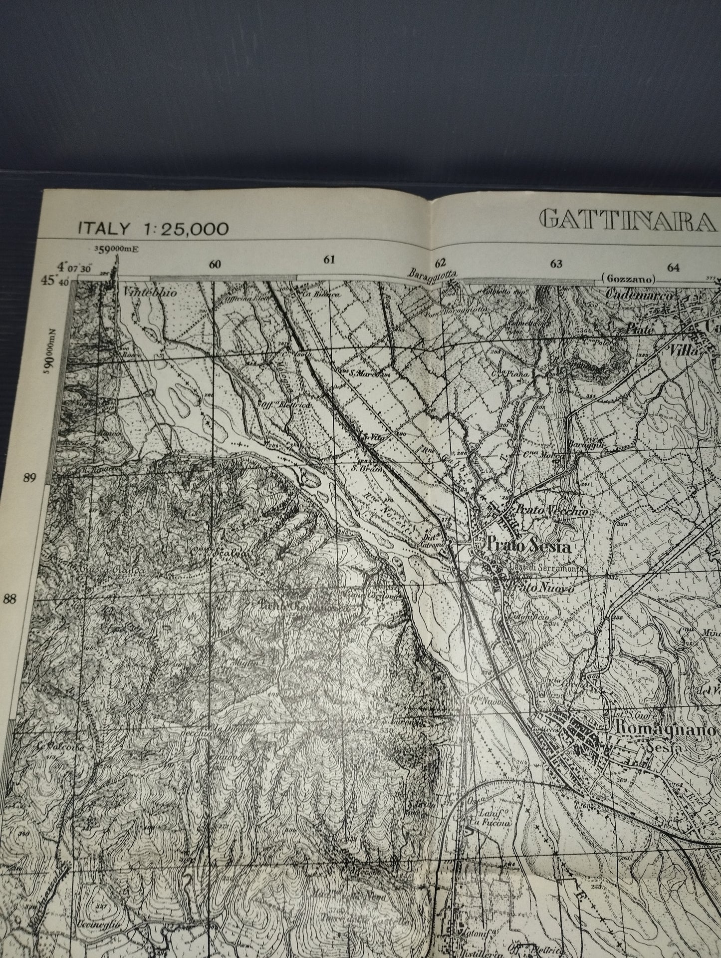 Ancient map on Gattinara paper sheet 43

 scale 1:25,000