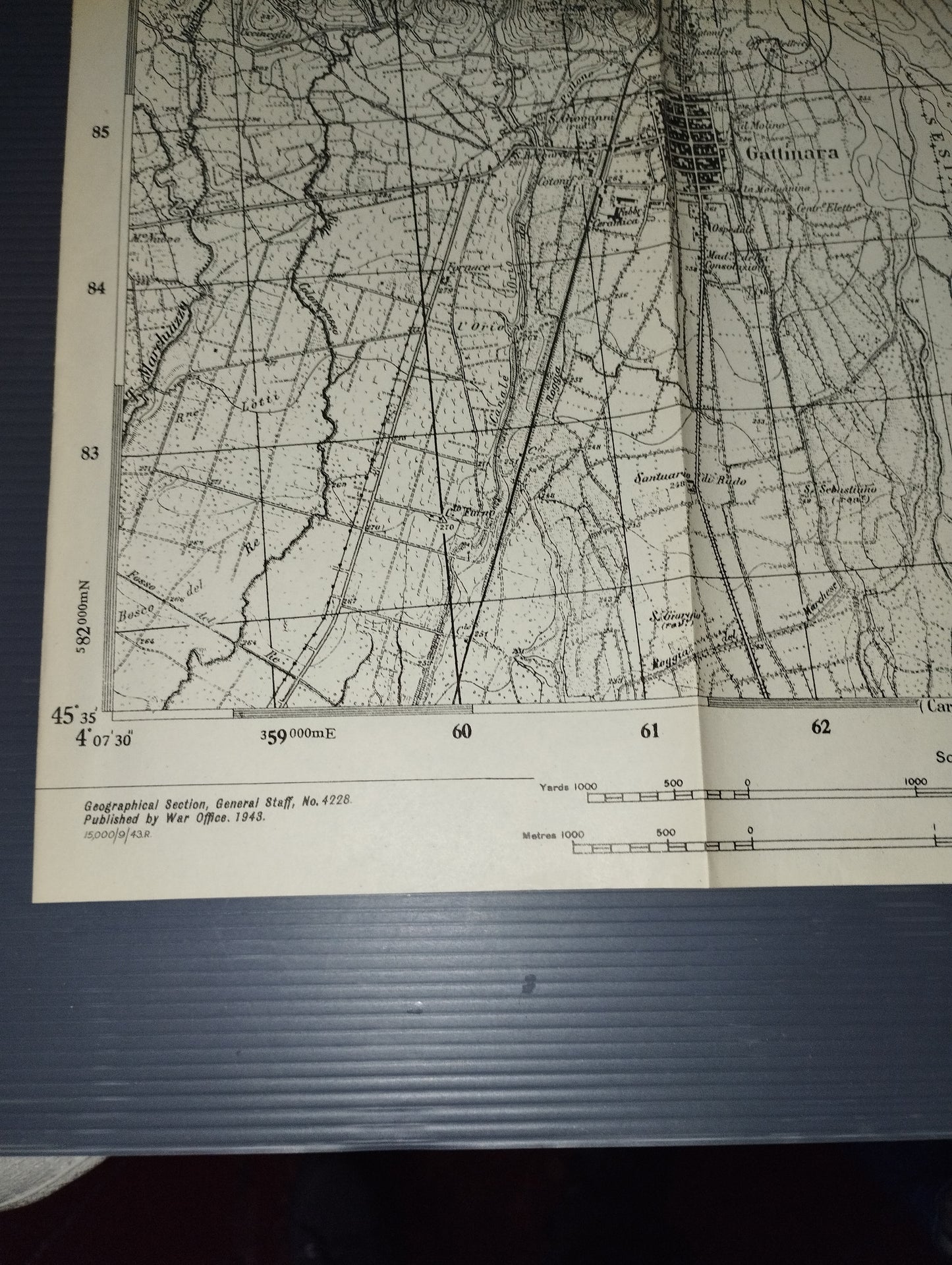 Ancient map on Gattinara paper sheet 43

 scale 1:25,000