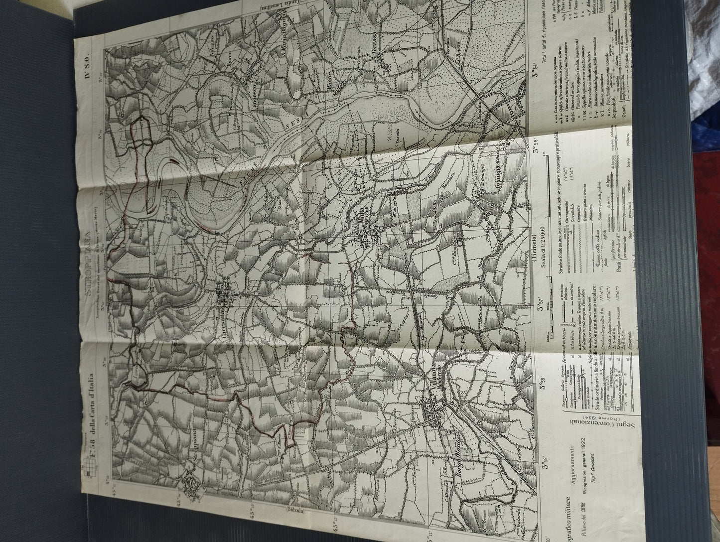 Ancient map on Stroppiana paper sheet 58

 scale 1:25,000