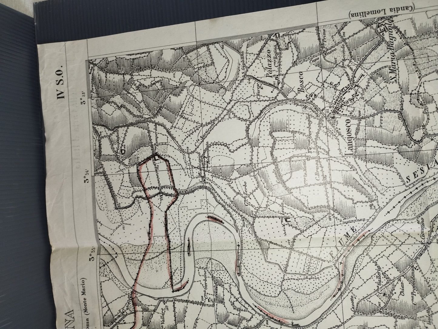 Ancient map on Stroppiana paper sheet 58

 scale 1:25,000