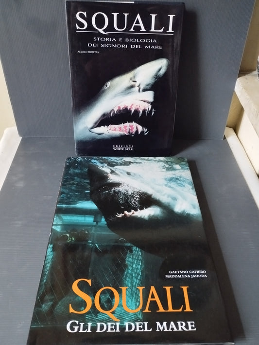 Lot of 2 "Sharks" books, White Star Editions