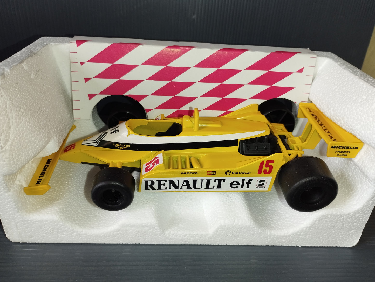 Renault RE30 Formula 1 model

 Produced in the 80s Polistil SN Series code 03203 F1