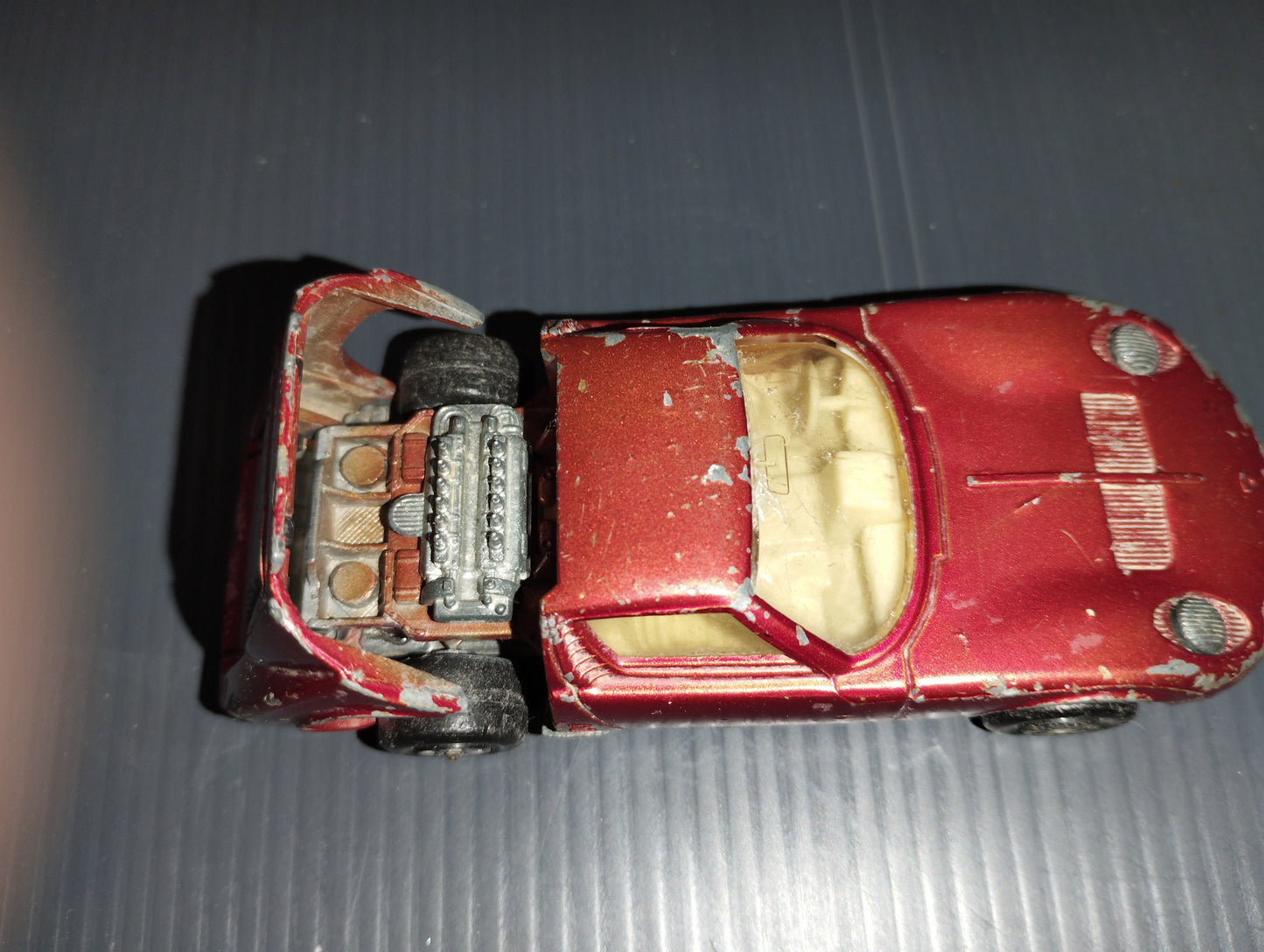 Lamborghini Miura model

 Produced in 1970 by Matchbox Cod.K-24