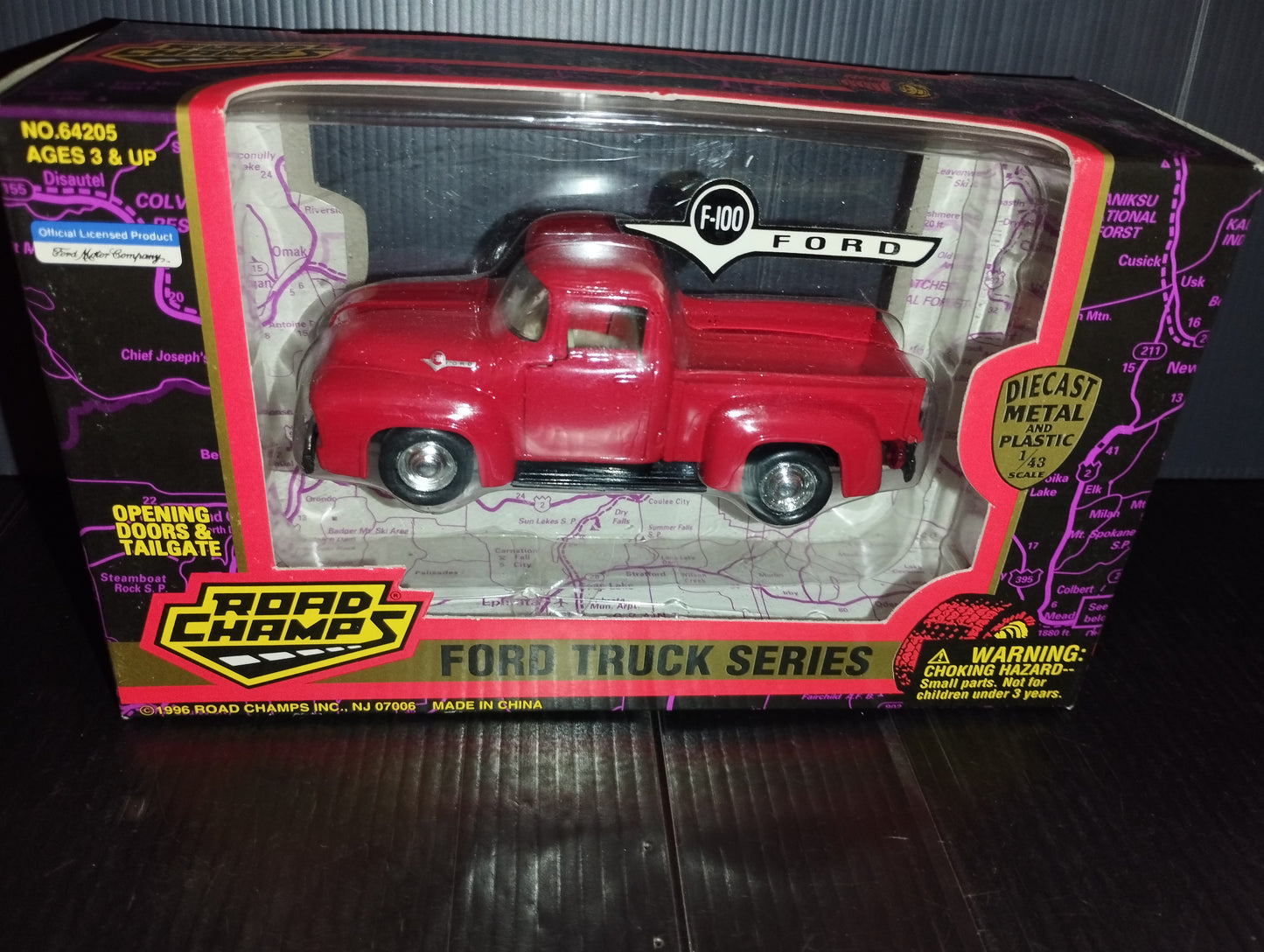 Ford F-100 Van Model

 Scale 1:43

 Produced in 1996 by Road Champs