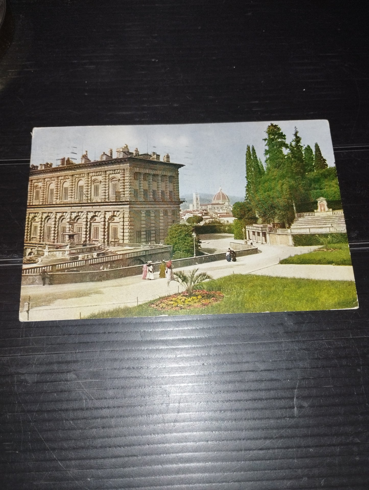 Antica Cartolina Palazzo Pitti Anfiteatro Di Boboli Circolata