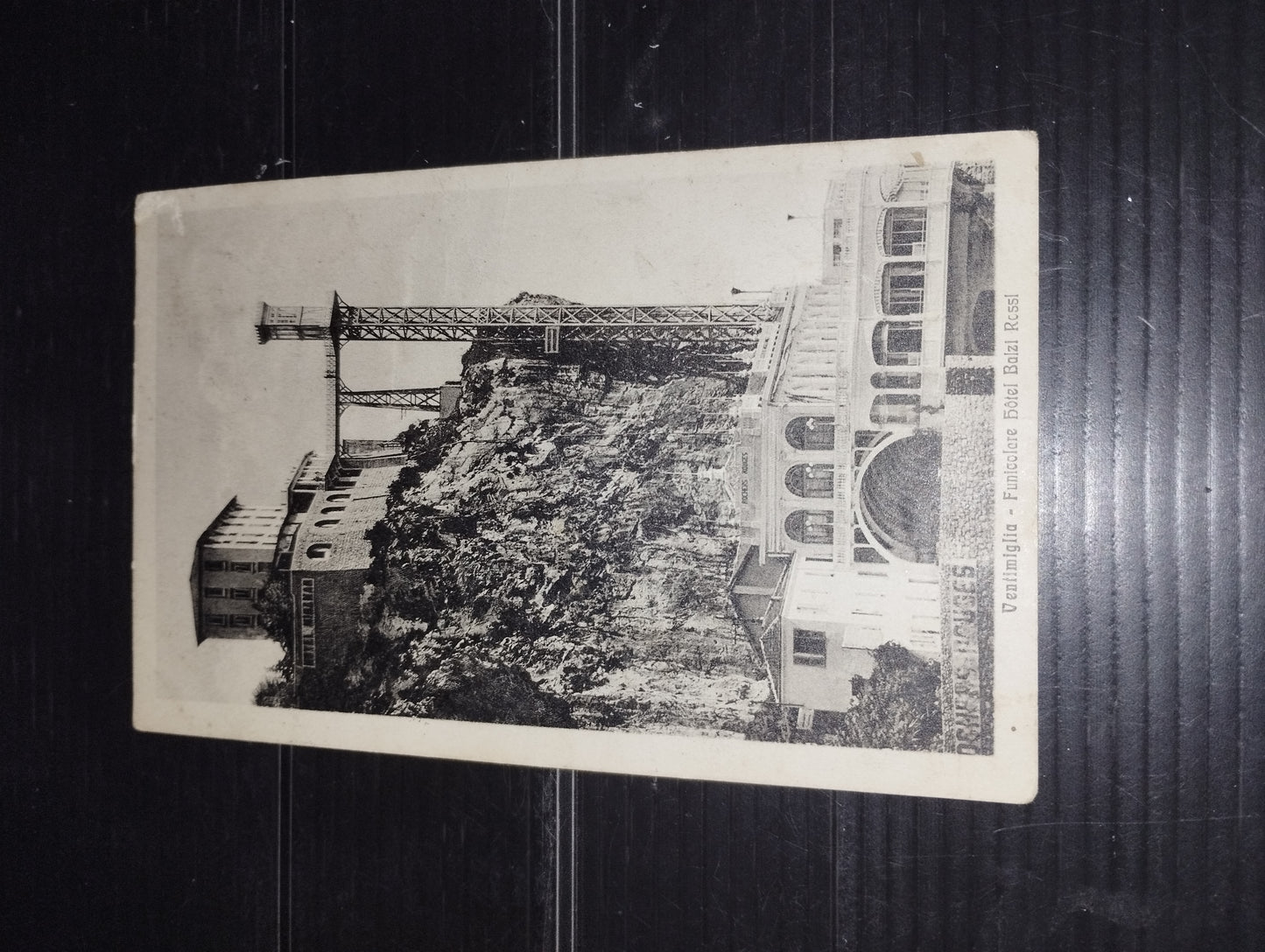 Ancient Postcard Ventimiglia Funicular Hotel Balzi Rossi