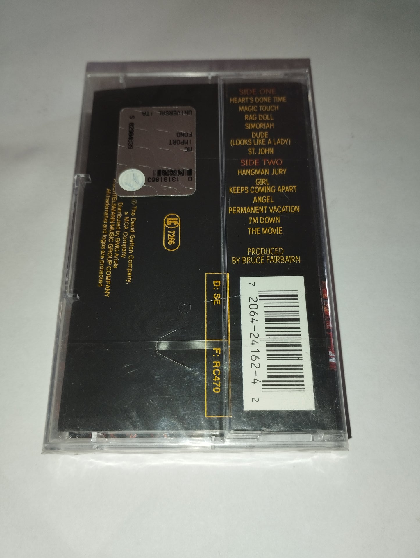 Permanent Vacation" Aerosmith Music Cassette