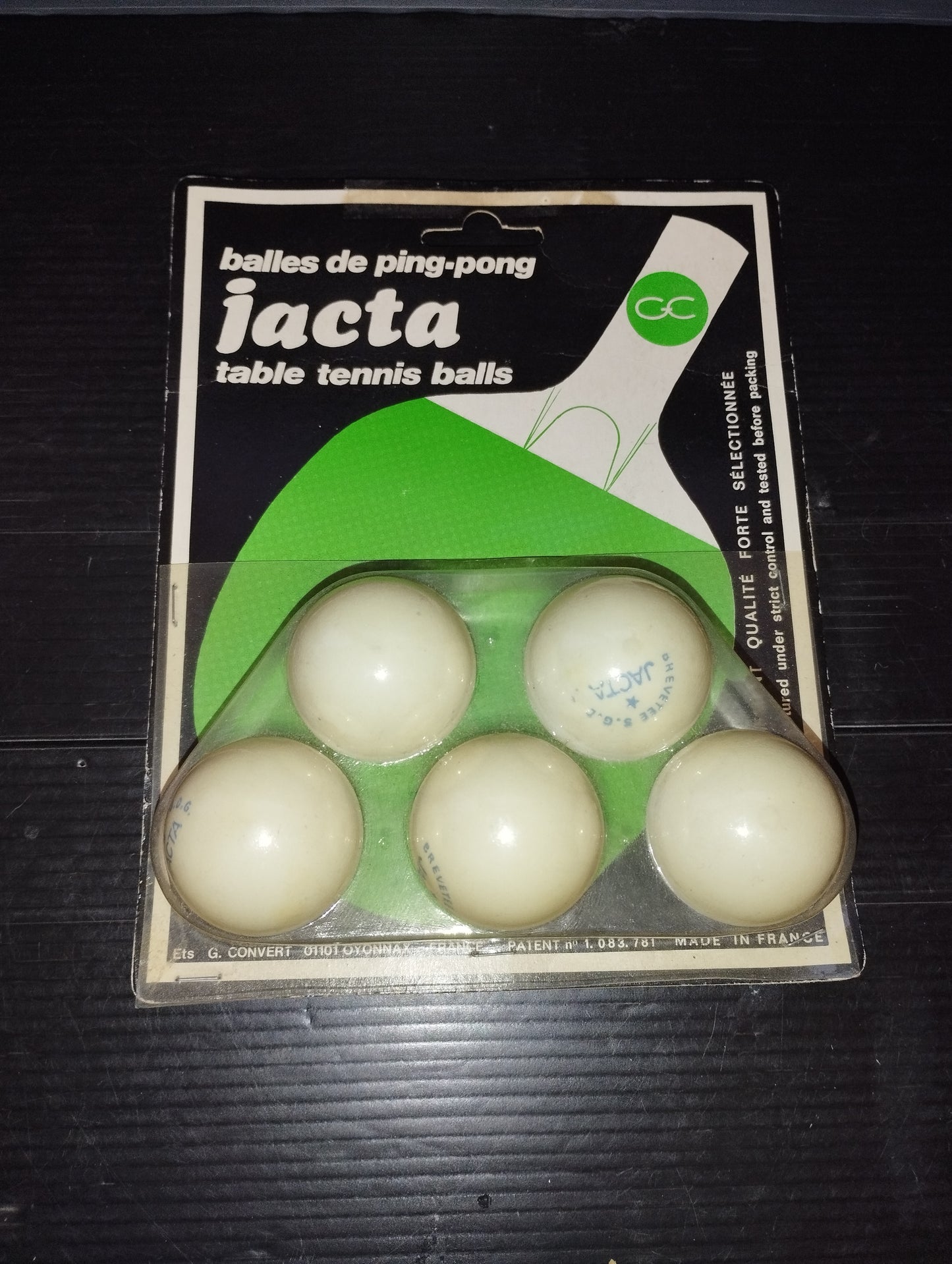 Ping Pong Balls

 Produced by Jacta

 Made in France