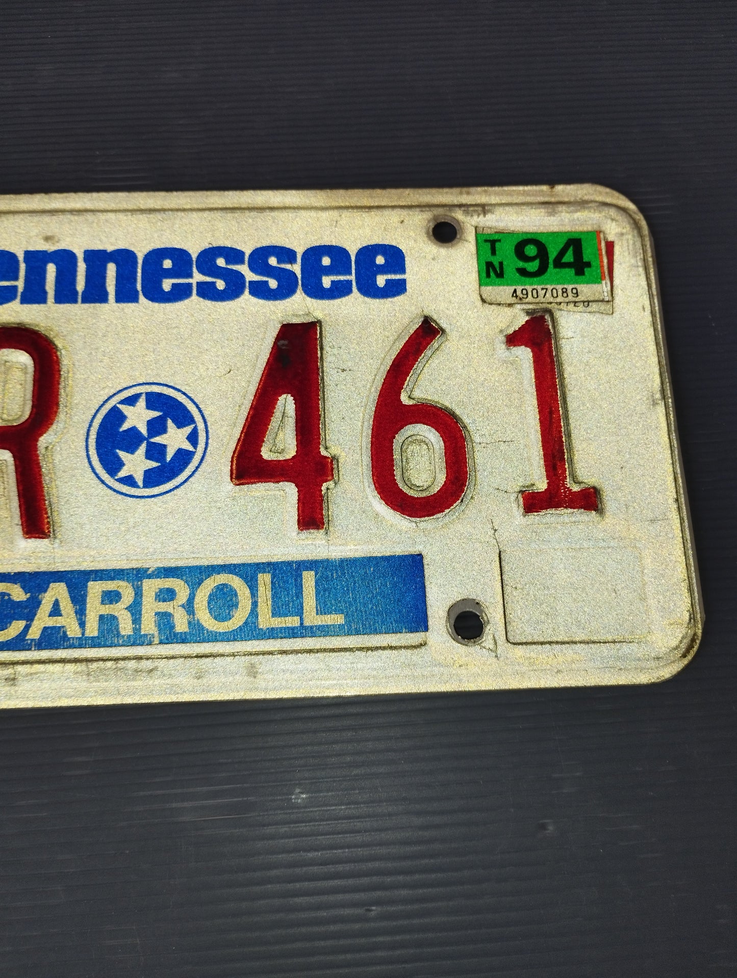 Original Tennessee USA vehicle license plate