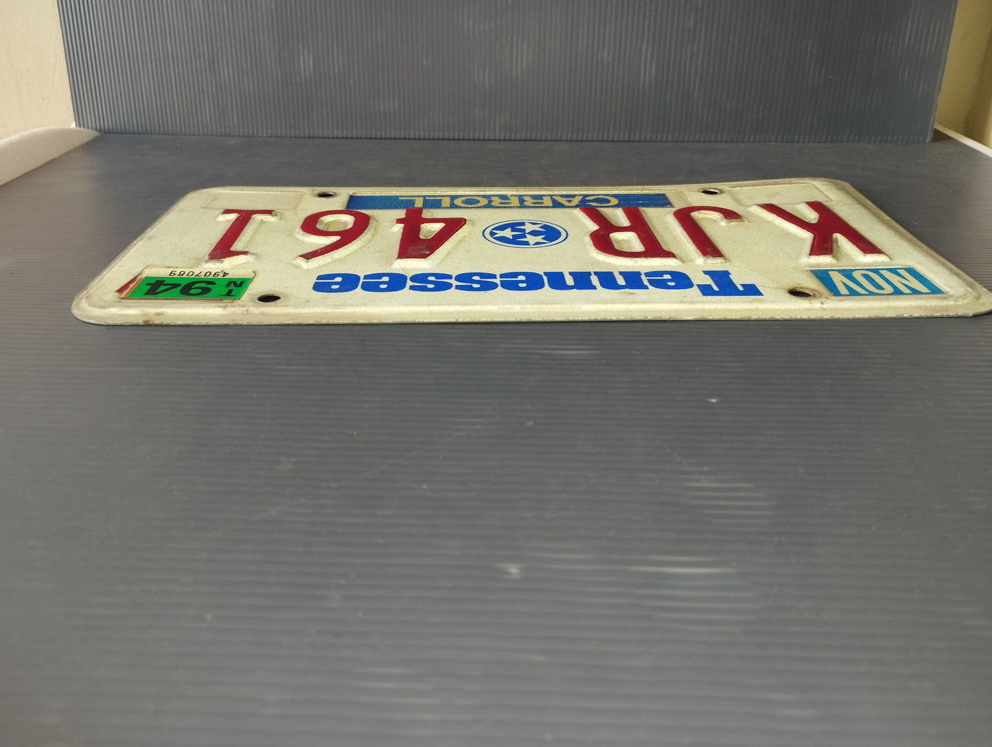 Original Tennessee USA vehicle license plate