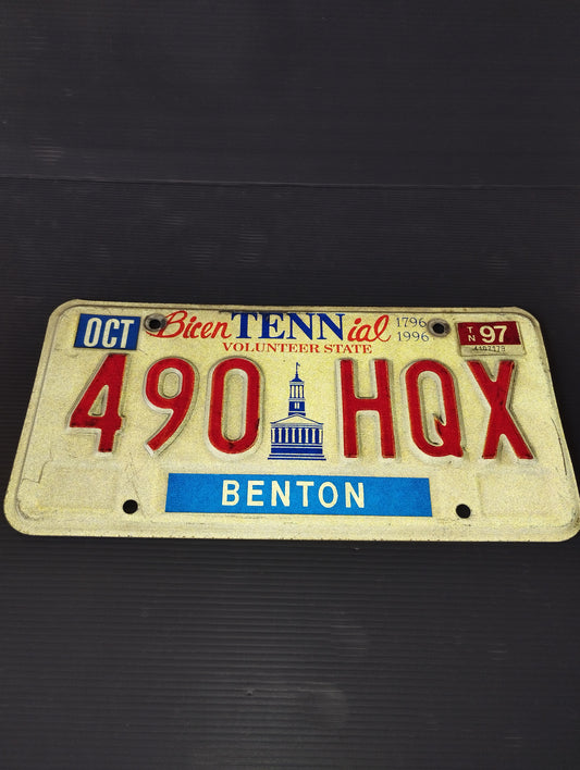 Original USA bicentennial Tennessee vehicle license plate