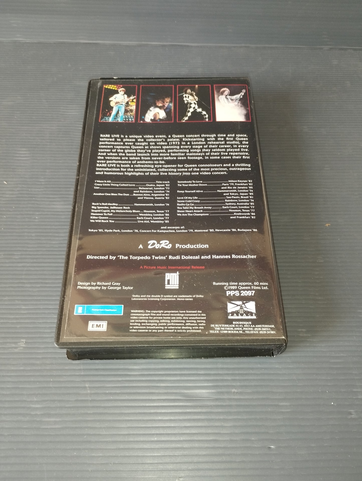 Queen Rare Live VHS