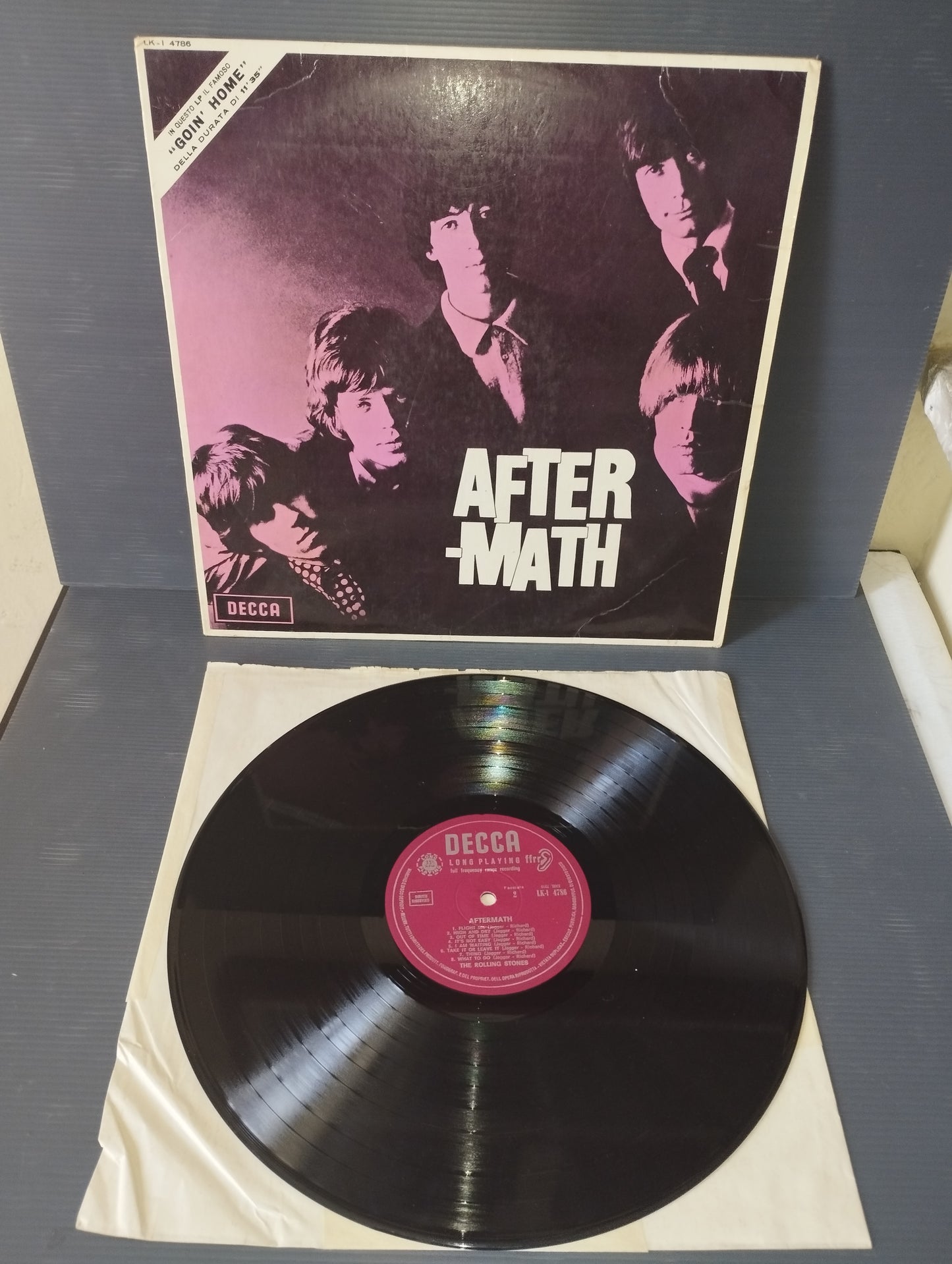 After-Math" The Rolling Stones Lp 33 rpm

 Published in 1966 by Decca code LK-I 4786

 Mono version