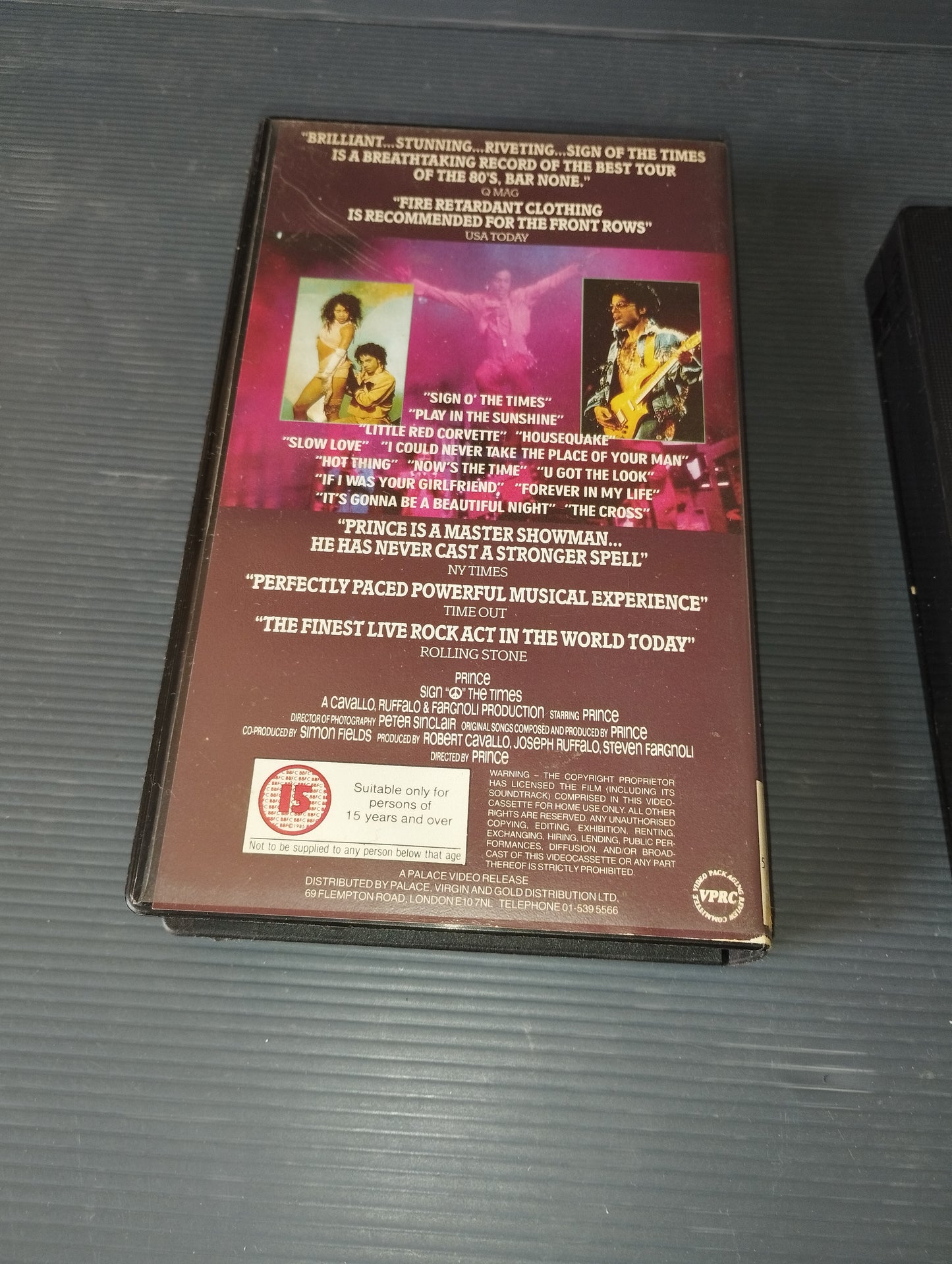 VHS Prince Sign o the times