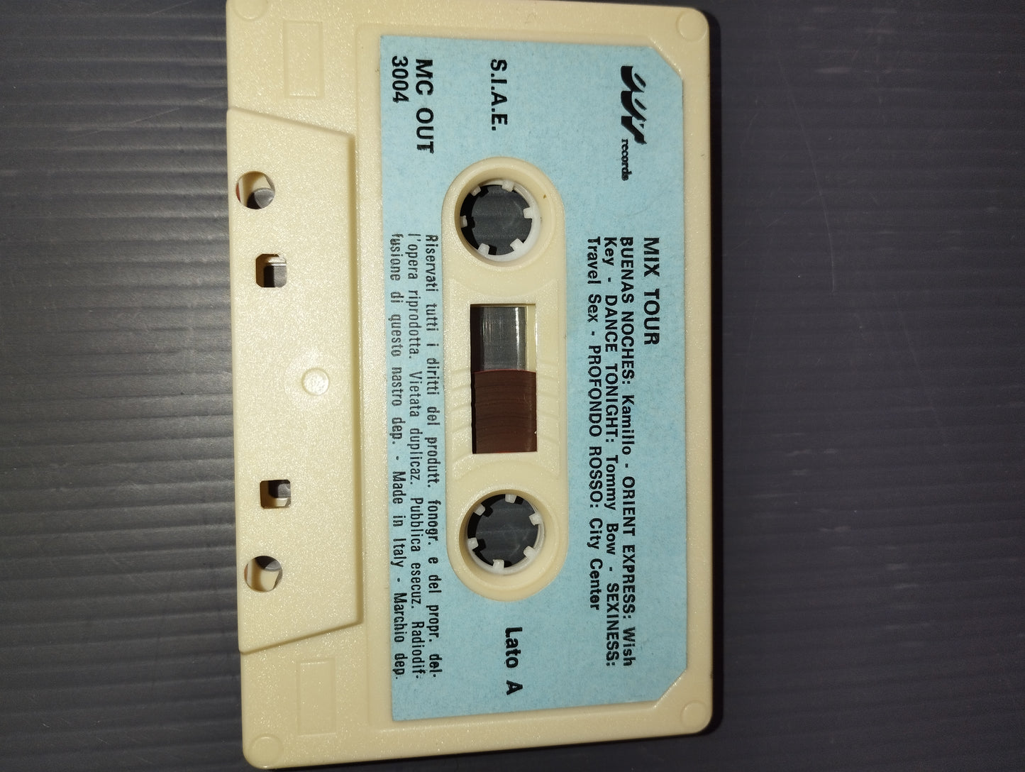 Mix Tour" Electronic Music Cassette

 Published in 1983 by Disco Magic Code MC109/MC OUT 3004