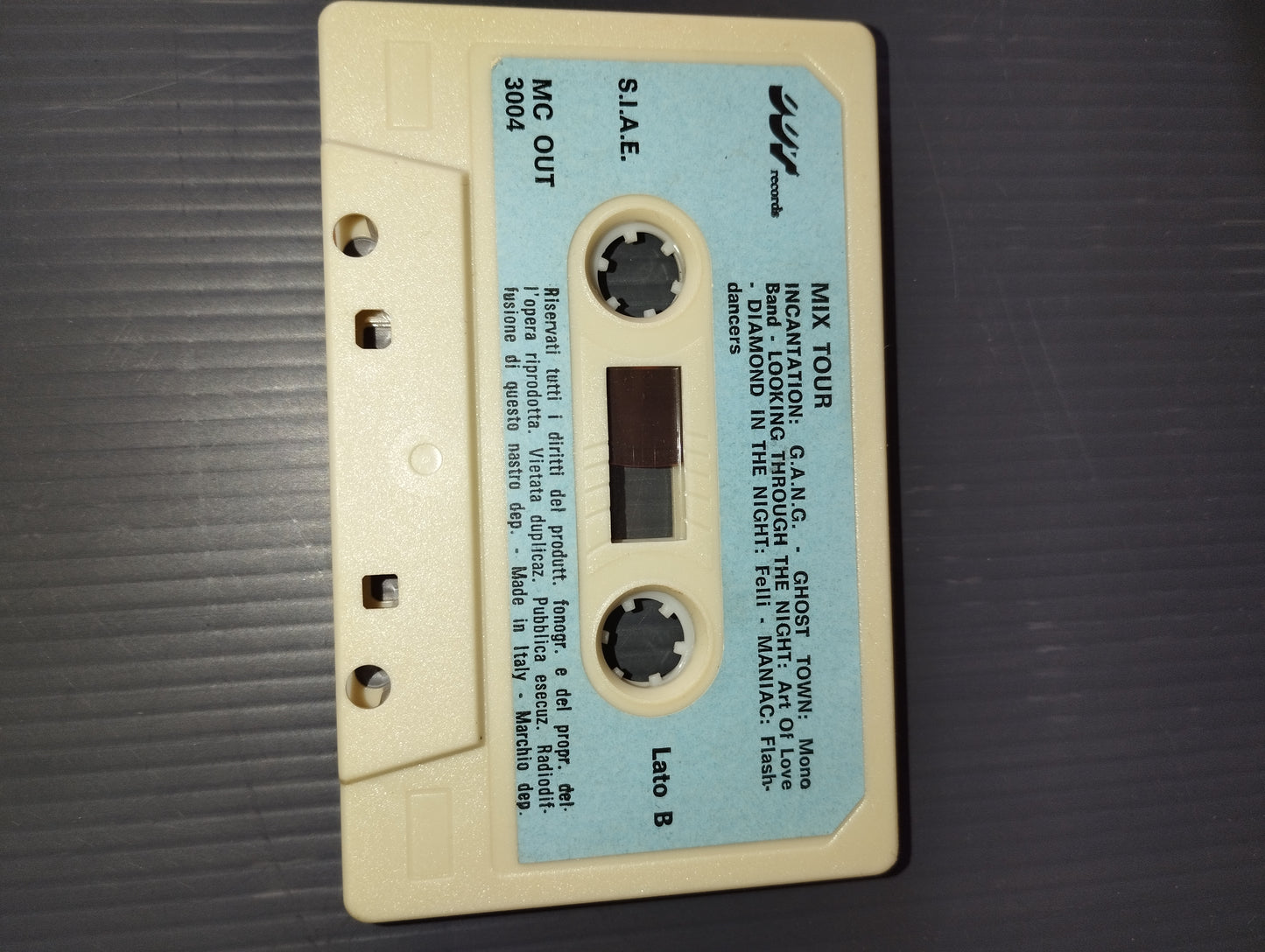 Mix Tour" Electronic Music Cassette

 Published in 1983 by Disco Magic Code MC109/MC OUT 3004