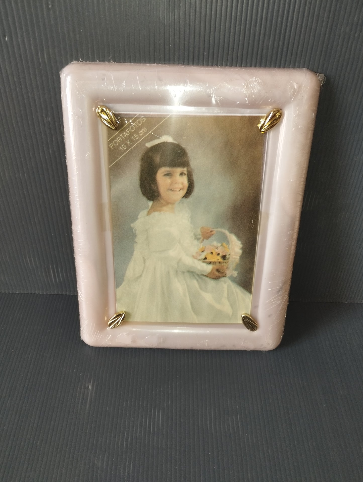 Plastic photo frame from the 60s