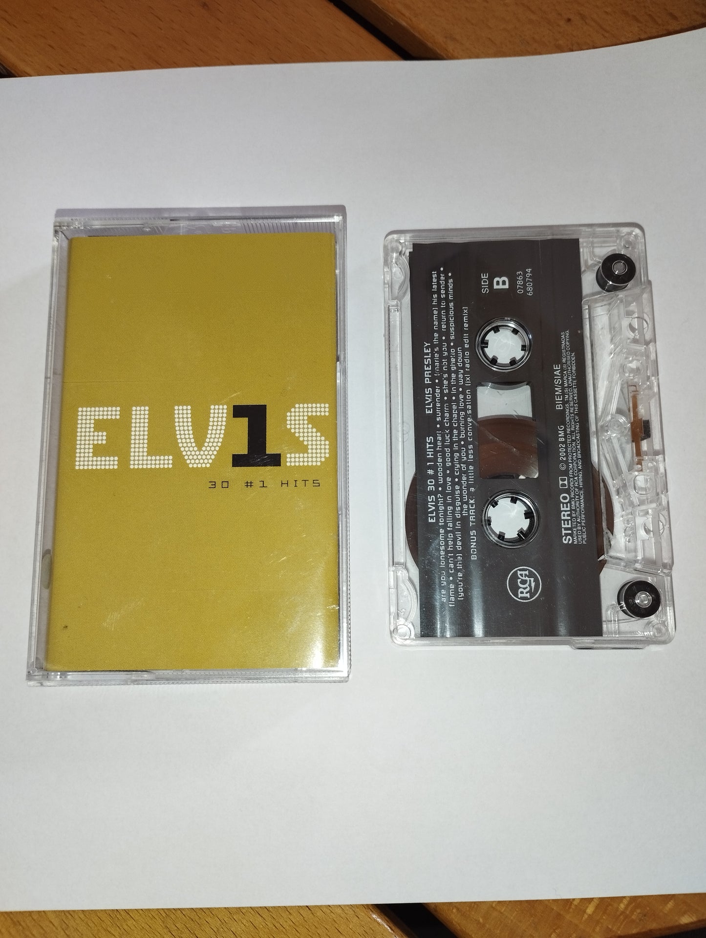 Elv1s 30 #1Hits" Elvis Presley Musicassetta

Edita nel 2002 da RCA /BMG Cod.07863